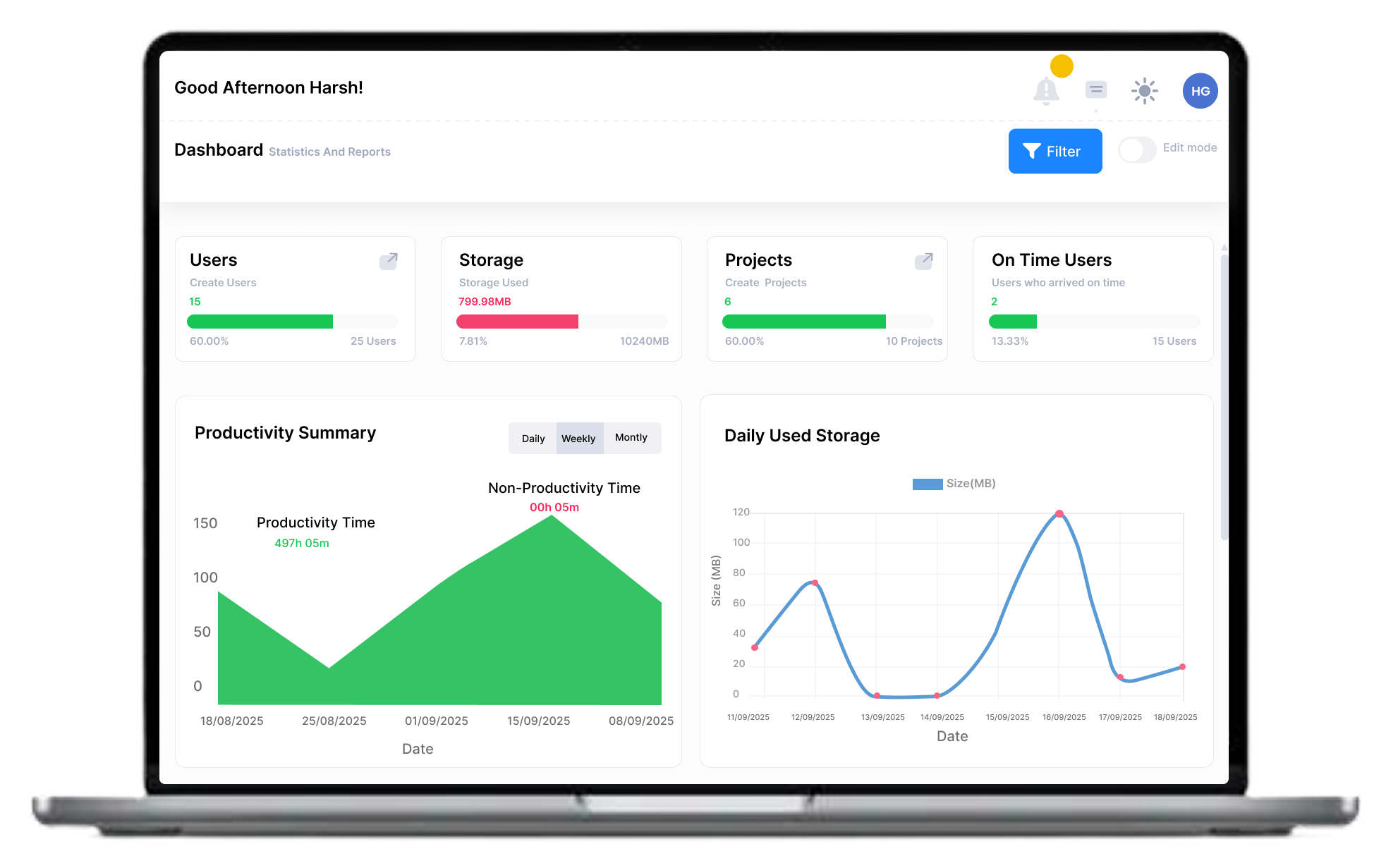 Vineforce Teams Dashboard