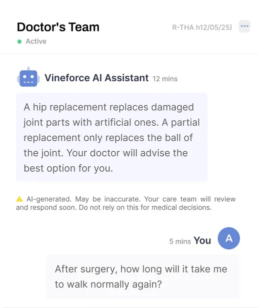 Doctor's Team - Vineforce AI Assistant