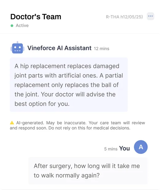 Doctor's Team - Vineforce AI Assistant