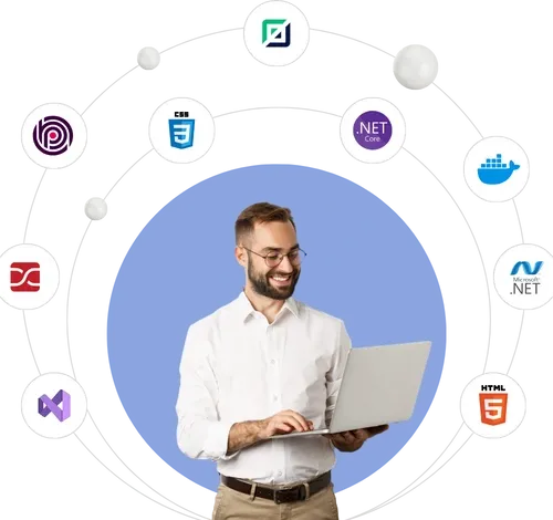 Vineforce developer working on enterprise tech stack