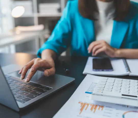 Chartered Accountant firm partners reviewing professional website design and information architecture
